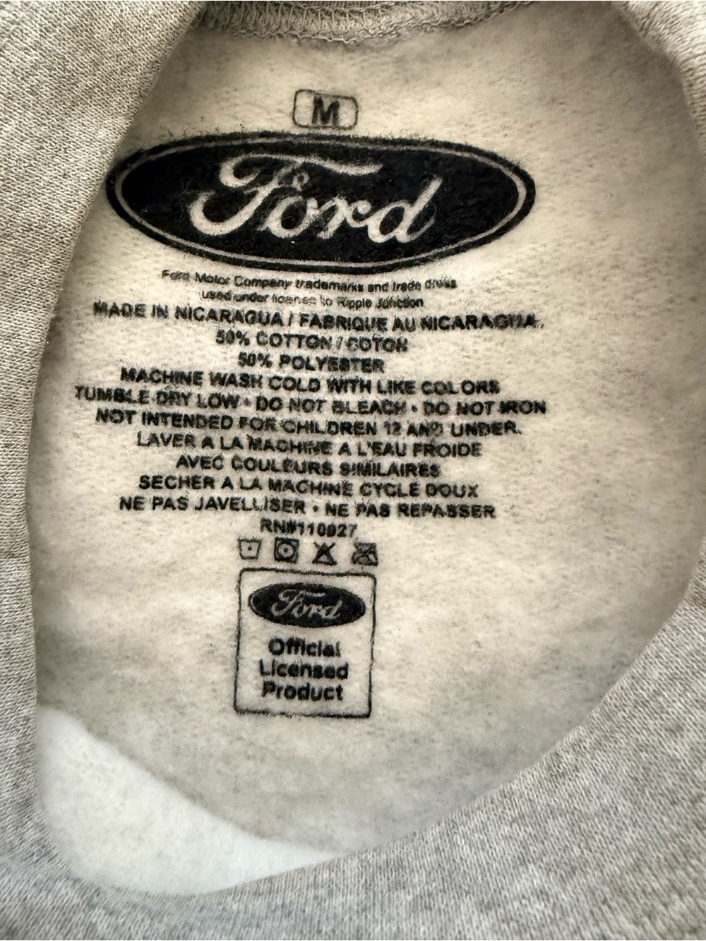 Ford Bronco Crew Neck Pullover Sweatshirt Double Sided Graphic Size M - Picture 5 of 5